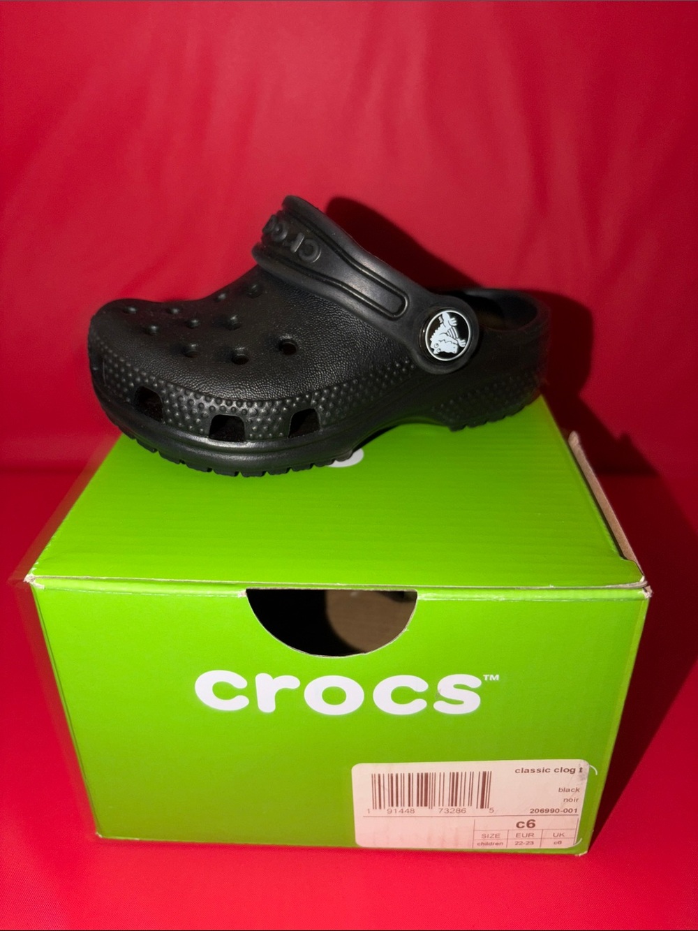 CROCS Kids Classic Clog in Black